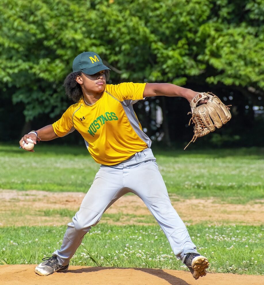 pitcher baseball kid