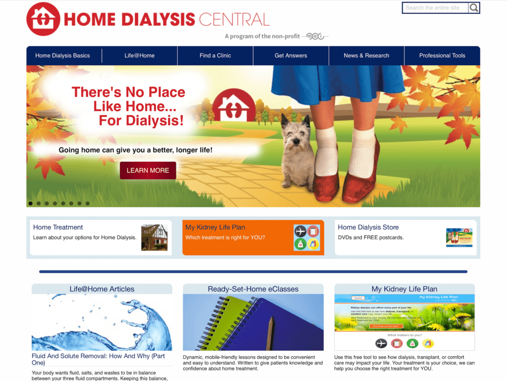 Home Dialysis website