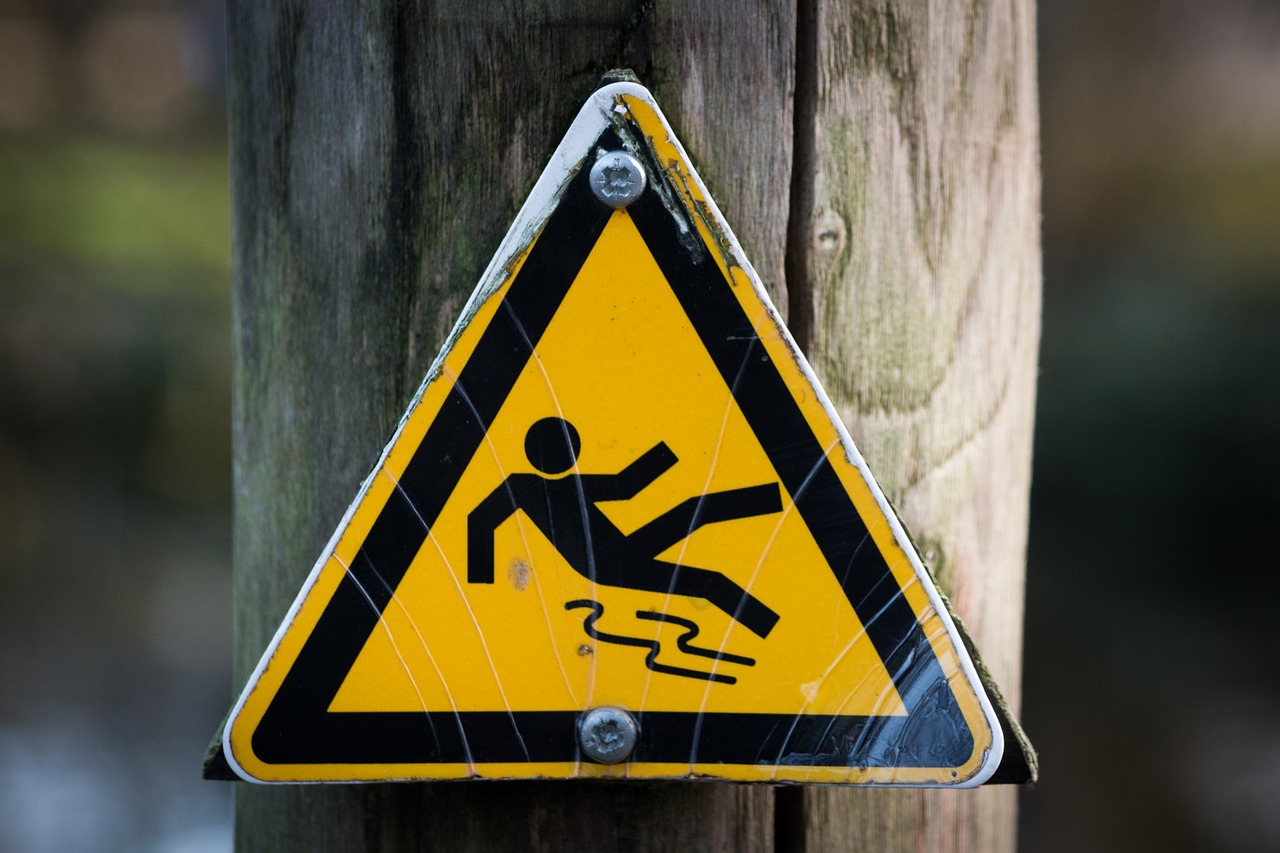 slippery sign
